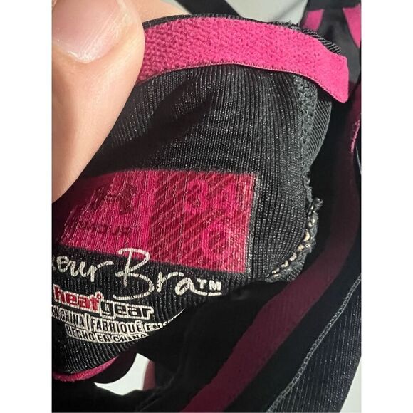 Under Armour Black Bra Woman’s Size 34C Heat Gear - Picture 7 of 16